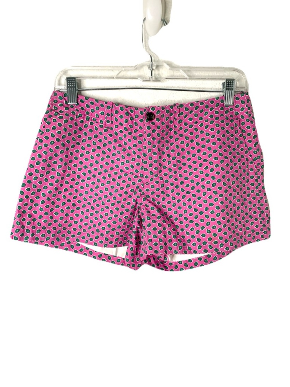 NWT Ralph Lauren Sport Size 2 Pink & Green Cotton Geometric Print Summer Shorts